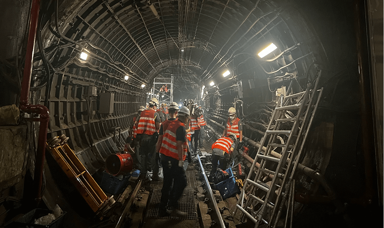 香港某地铁施工项目
